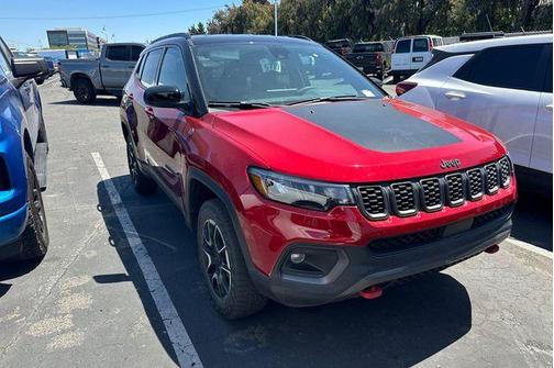 Red 2025 Jeep Compass Trailhawk
