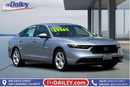 Silver 2023 Honda Accord LX