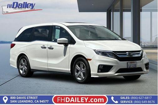 White 2019 Honda Odyssey EX-L