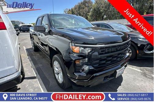 Black 2023 Chevrolet Silverado 1500 Custom