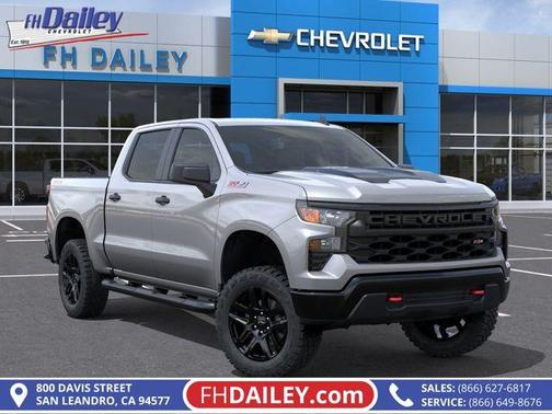 Sterling Gray Metallic 2026 Chevrolet Silverado 1500 Custom Trail Boss