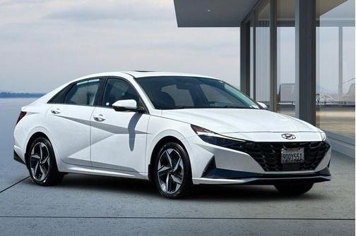 Ceramic White 2023 Hyundai ELANTRA HEV Limited