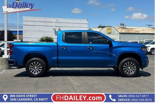 Glacier Blue Metallic 2022 Chevrolet Silverado 1500 Custom
