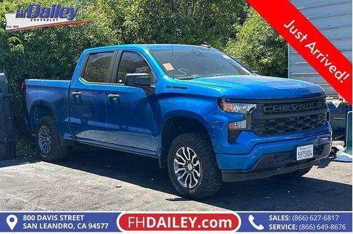 Glacier Blue Metallic 2022 Chevrolet Silverado 1500 Custom