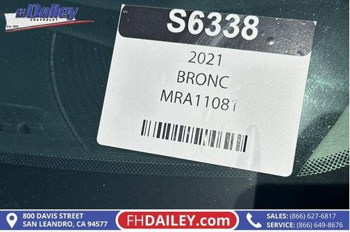 Oxford White 2021 Ford Bronco Sport Big Bend