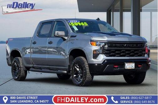 Sterling Gray Metallic 2026 Chevrolet Silverado 1500 Custom Trail Boss