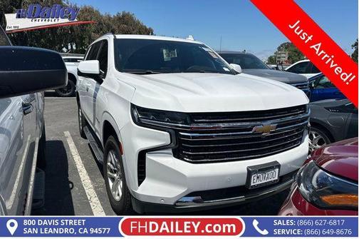 Summit White 2021 Chevrolet Tahoe LT