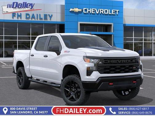 Summit White 2026 Chevrolet Silverado 1500 Custom Trail Boss
