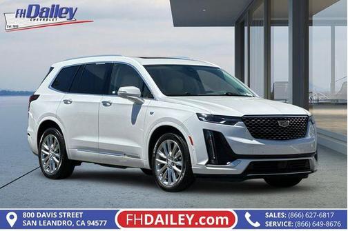 Crystal White 2021 Cadillac XT6 Premium Luxury FWD