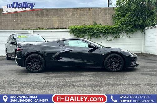 Black 2024 Chevrolet Corvette Stingray w/1LT