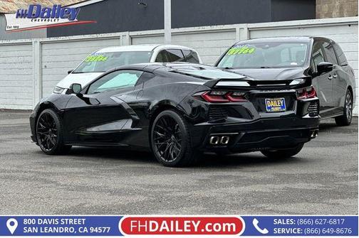 Black 2024 Chevrolet Corvette Stingray w/1LT