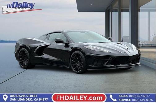 Black 2024 Chevrolet Corvette Stingray w/1LT