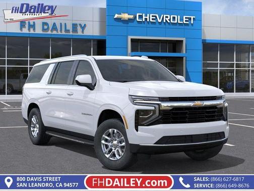 Summit White 2026 Chevrolet Suburban LS