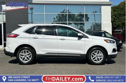 Oxford White 2022 Ford Edge SEL