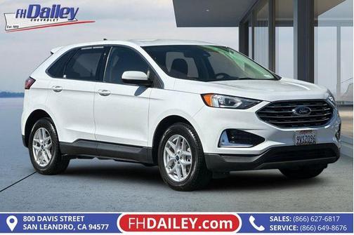 Oxford White 2022 Ford Edge SEL
