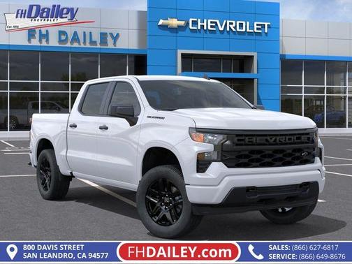 Summit White 2026 Chevrolet Silverado 1500 Custom