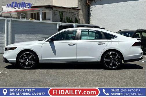 White 2023 Honda Accord Hybrid Sport