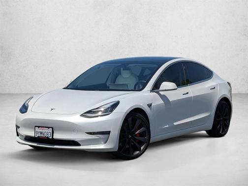 Pearl White Multi 2020 Tesla Model 3 Performance
