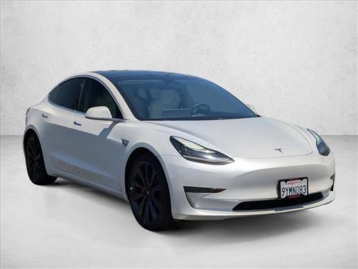 Pearl White Multi 2020 Tesla Model 3 Performance