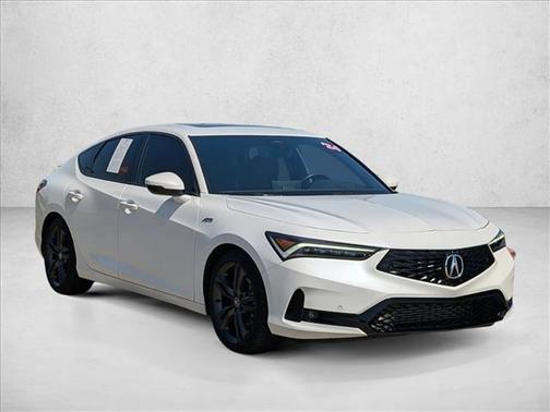 Platinum White Pearl 2024 Acura Integra A-Spec Technology