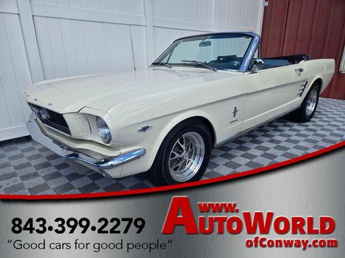 White 1966 Ford Mustang Base