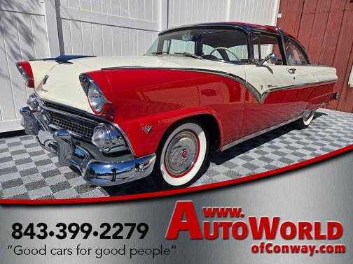 Red 1955 Ford Crown Victoria Base