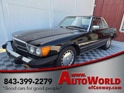 Black 1988 Mercedes-Benz S-Class 560 SL