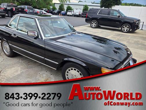 Black 1988 Mercedes-Benz S-Class 560 SL