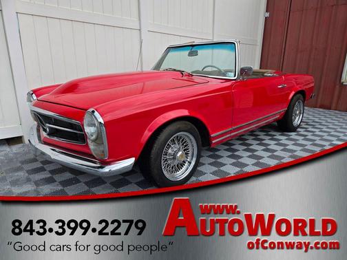 Red 1967 Mercedes-Benz 230SL