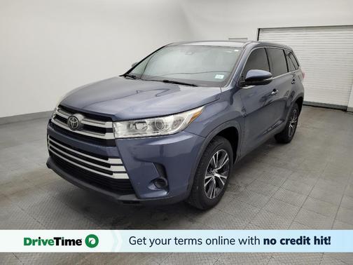 Shoreline Blue Pearl 2019 Toyota Highlander LE