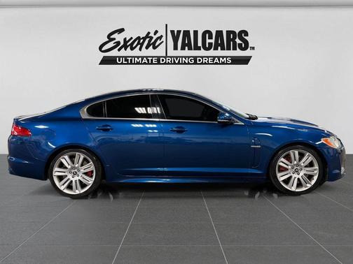 Blue 2011 Jaguar XF R