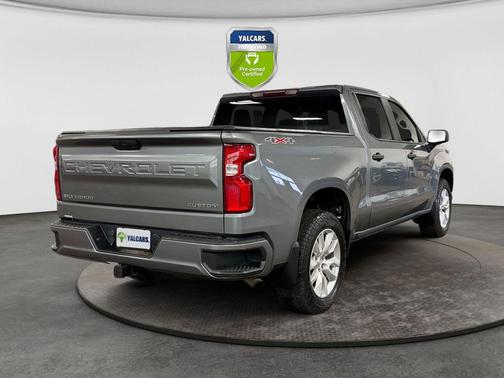 Satin Steel Metallic 2021 Chevrolet Silverado 1500 Custom