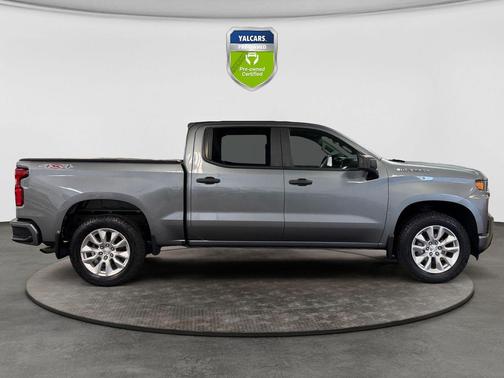 Satin Steel Metallic 2021 Chevrolet Silverado 1500 Custom