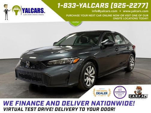 Meteorite Gray Metallic 2025 Honda Civic LX