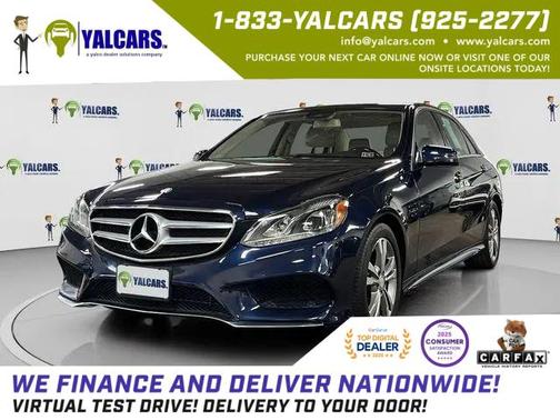 Blue 2015 Mercedes-Benz E-Class E 350 Sedan 4D