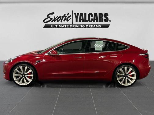 Red Multi-Coat 2018 Tesla Model 3 Standard