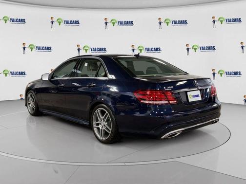 Blue 2015 Mercedes-Benz E-Class E 350 4MATIC Sedan 4D