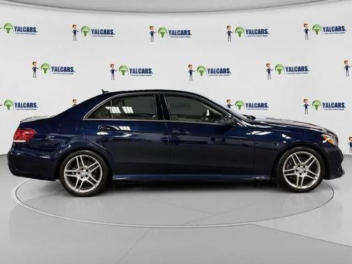 Blue 2015 Mercedes-Benz E-Class E 350 4MATIC Sedan 4D