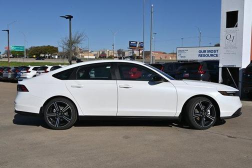 Platinum White Pearl 2026 Honda Accord Hybrid Sport