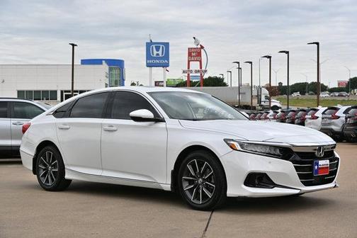 White 2021 Honda Accord EX-L