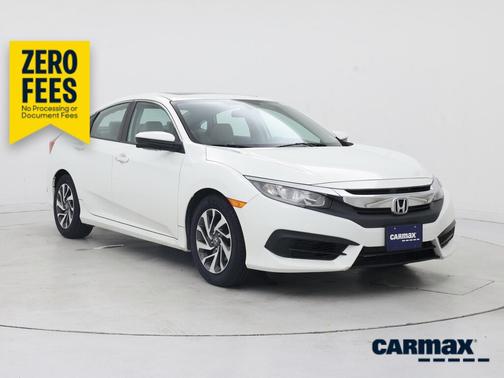 White 2017 Honda Civic EX
