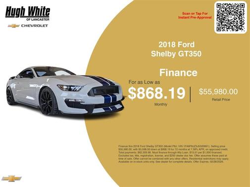 2018 Ford Shelby GT350 Base