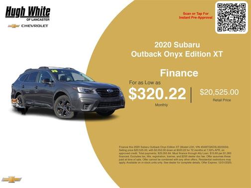2020 Subaru Outback Onyx Edition XT