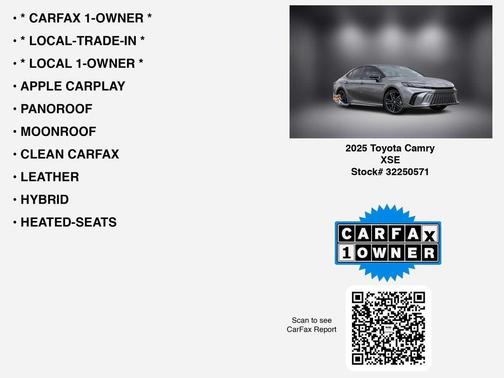 2025 Toyota Camry XSE