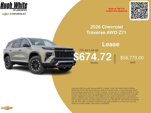 2026 Chevrolet Traverse Z71