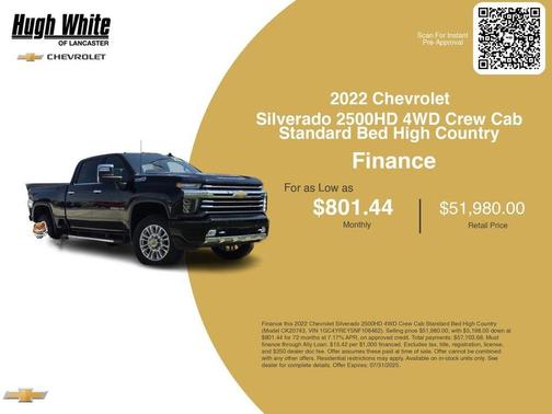 2022 Chevrolet Silverado 2500 High Country