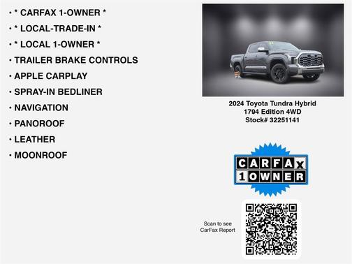 2024 Toyota Tundra Hybrid 1794 Edition