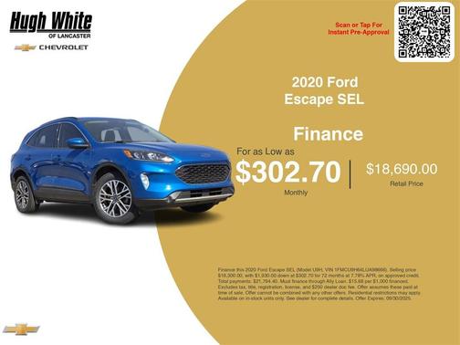 2020 Ford Escape SEL
