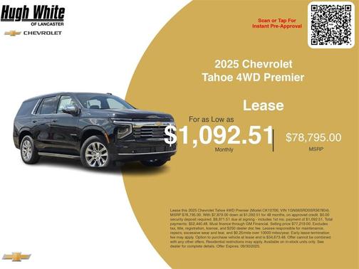 2025 Chevrolet Tahoe Premier