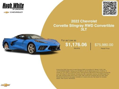 2022 Chevrolet Corvette Stingray w/3LT